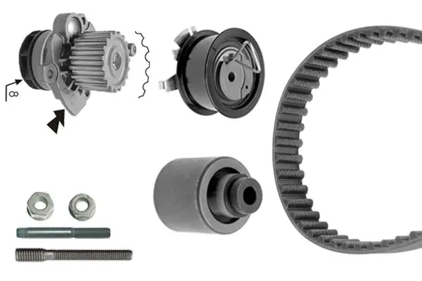 водна помпа- к-кт ангренажен ремък BOSCH               