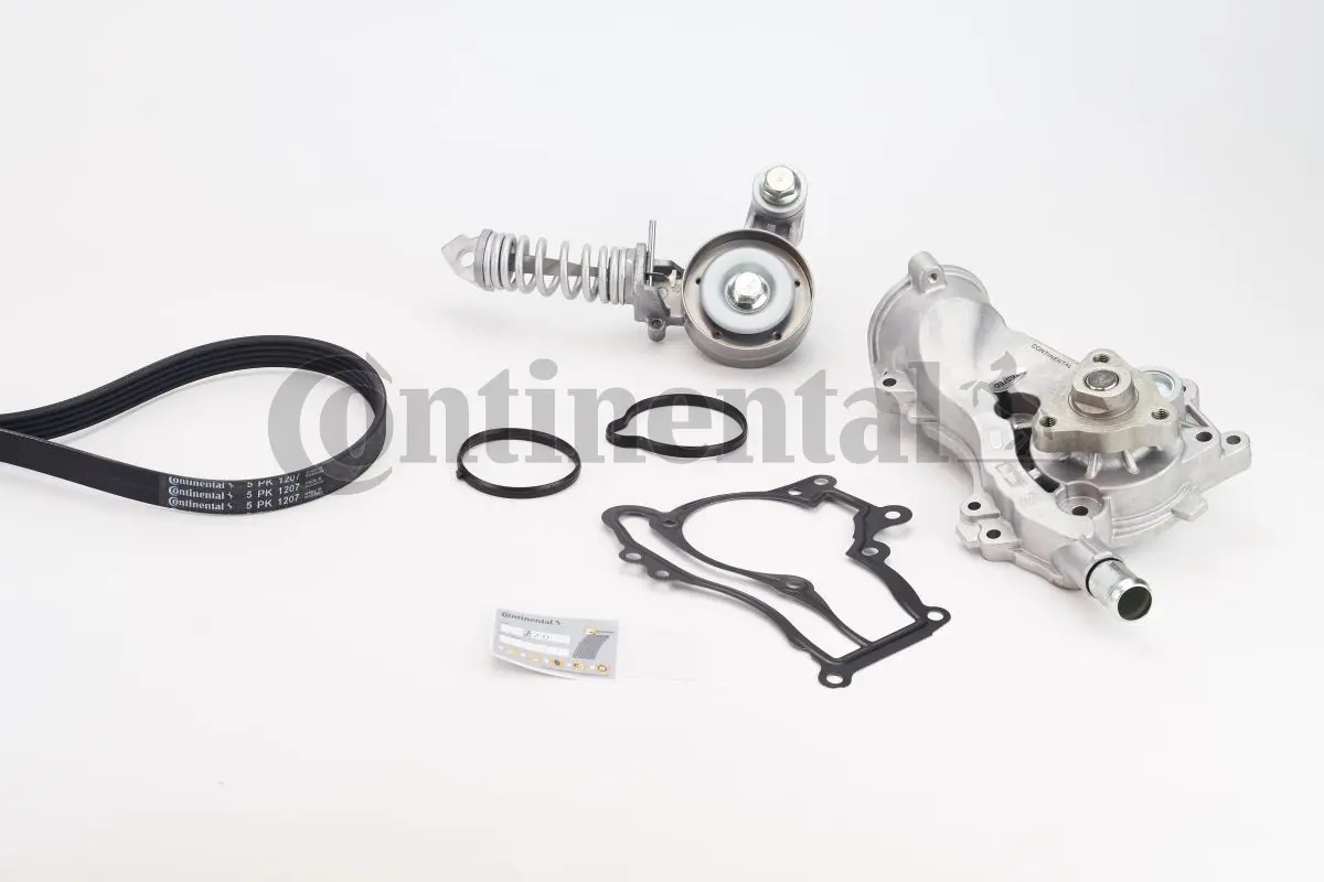 водна помпа - комплект пистови ремъци клиновидно оребряване CONTINENTAL CTAM    