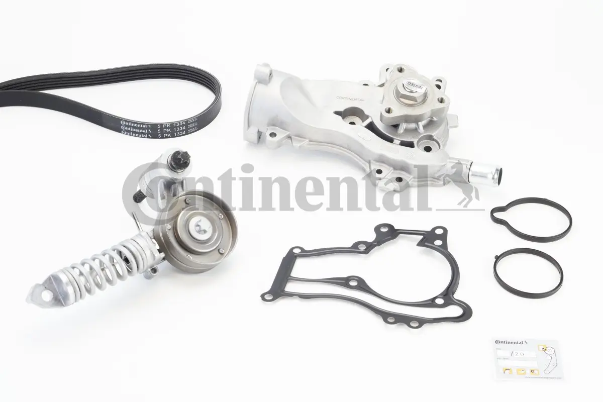 водна помпа - комплект пистови ремъци клиновидно оребряване CONTINENTAL CTAM    