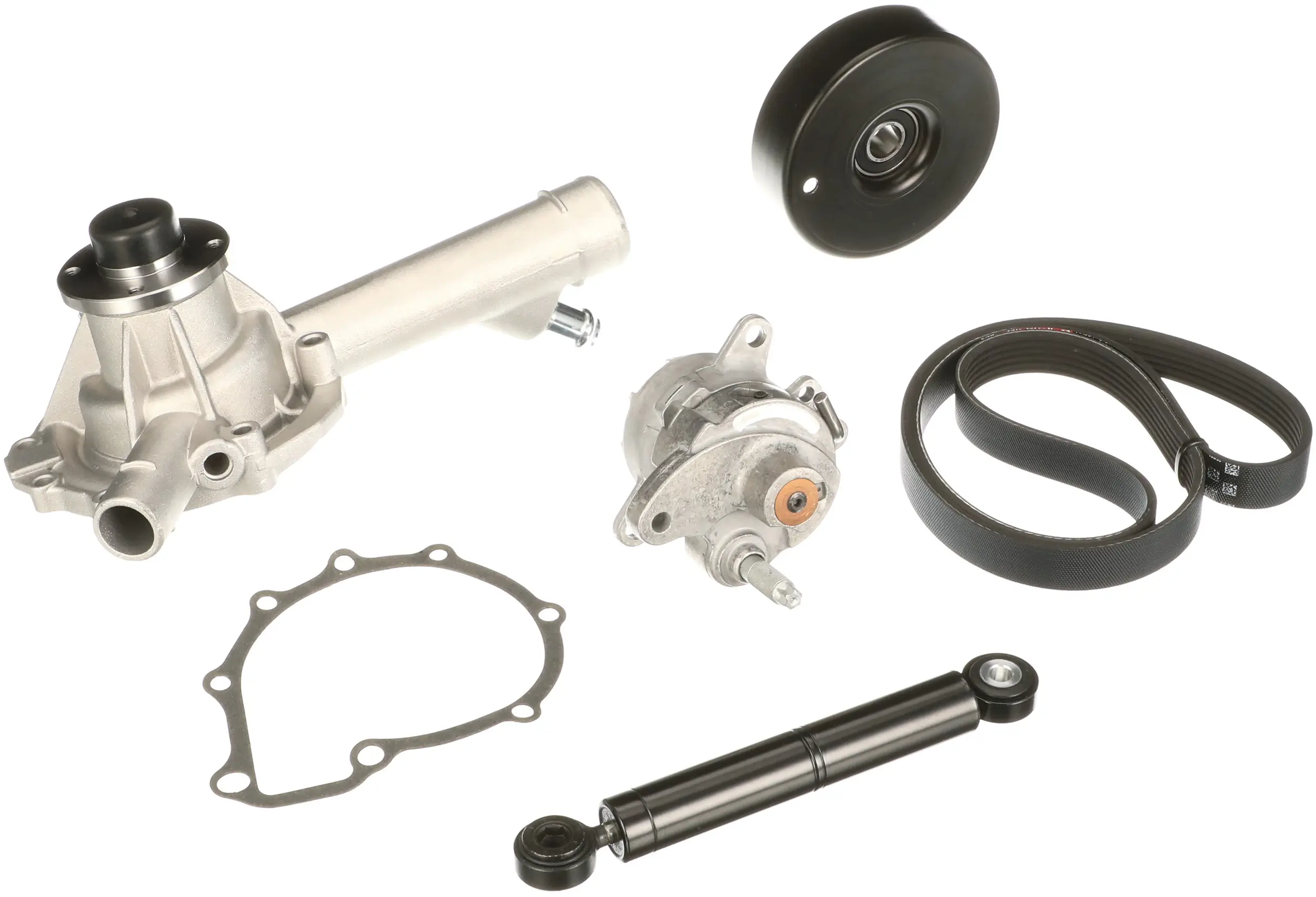 водна помпа - комплект пистови ремъци клиновидно оребряване GATES               