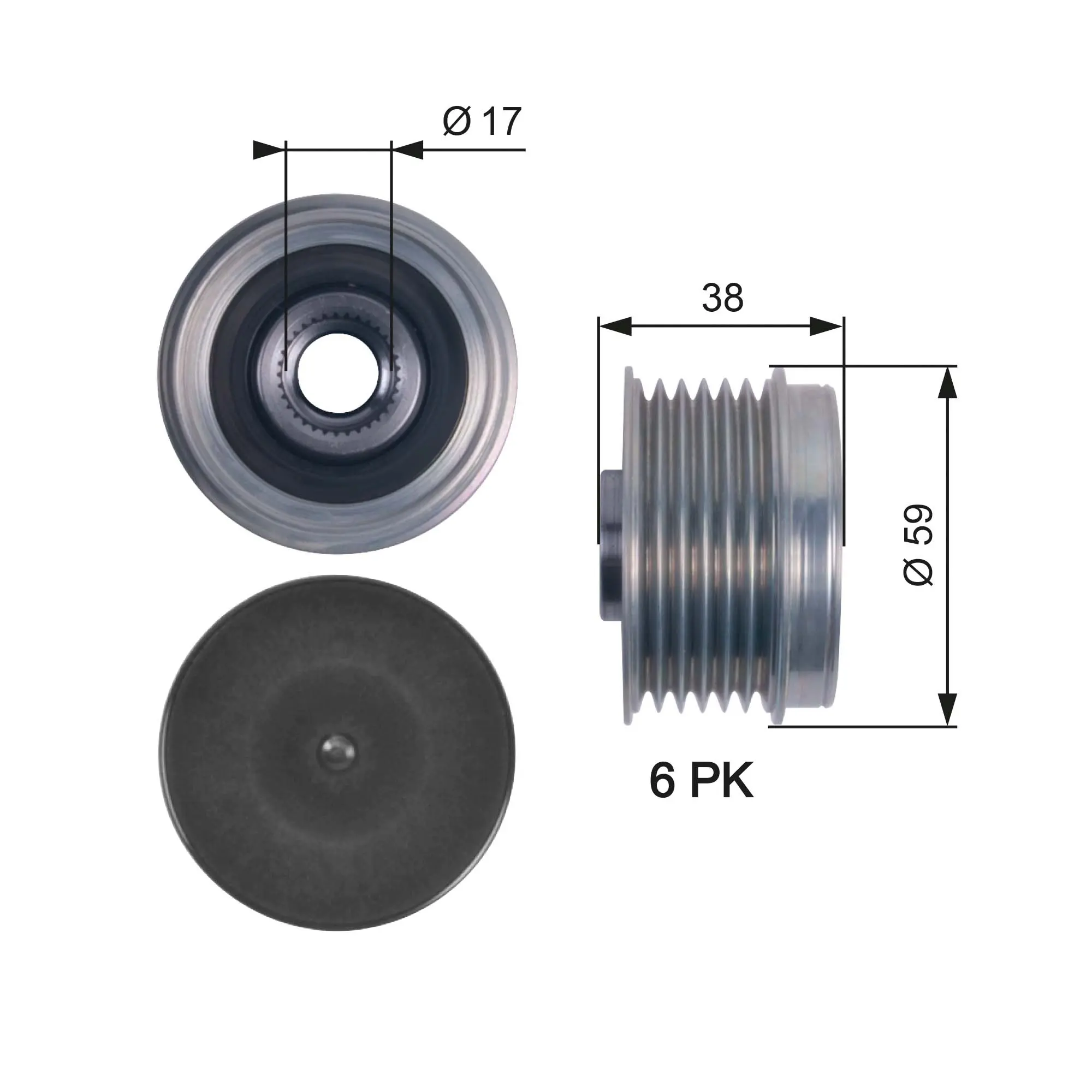 механизъм за свободен ход на генератор GATES               