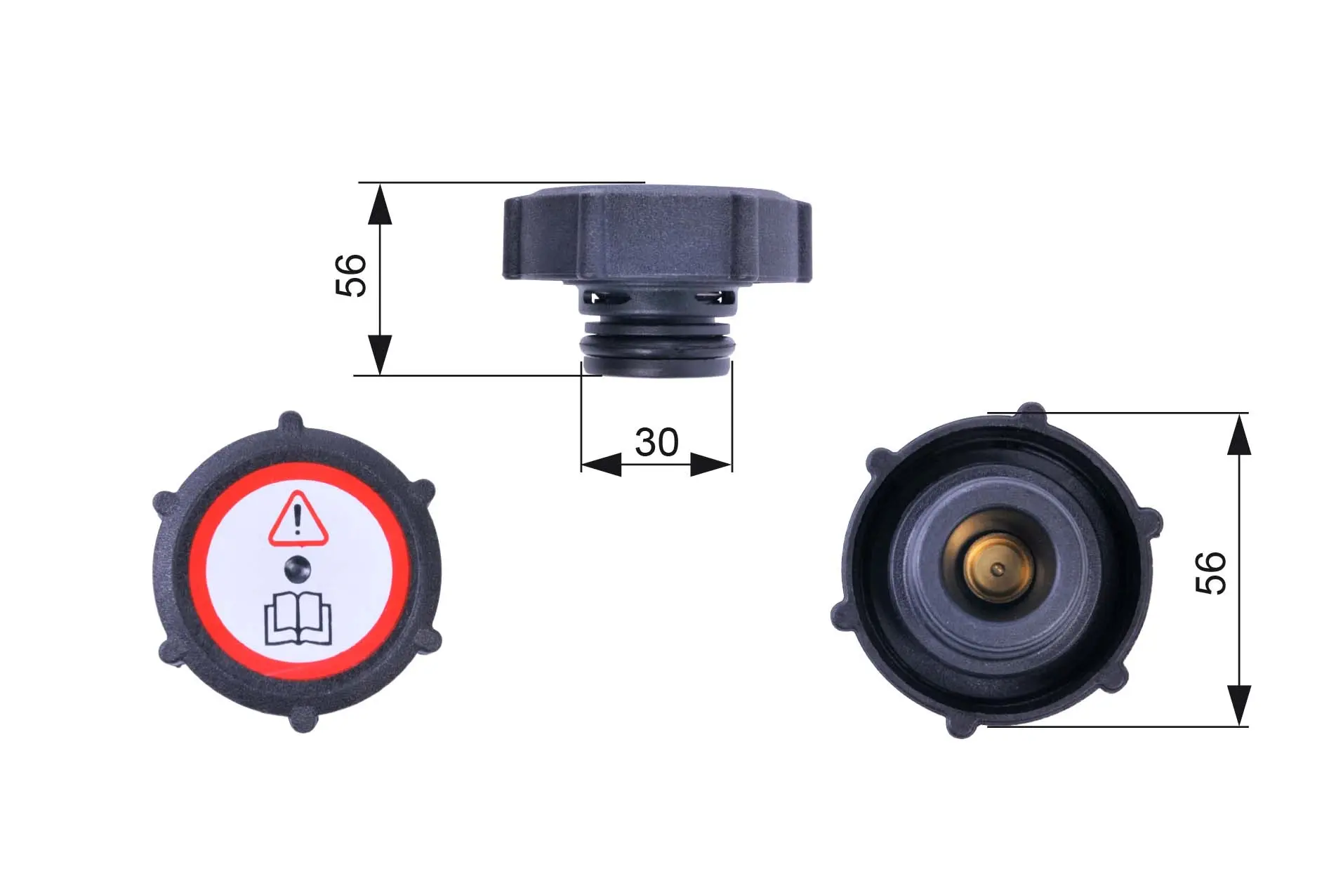 капачка, резервоар за охладителна течност GATES               