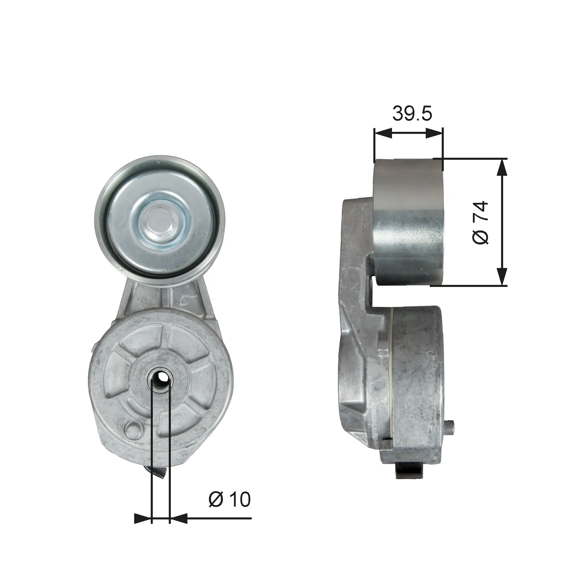 ремъчен обтегач, пистов ремък GATES               