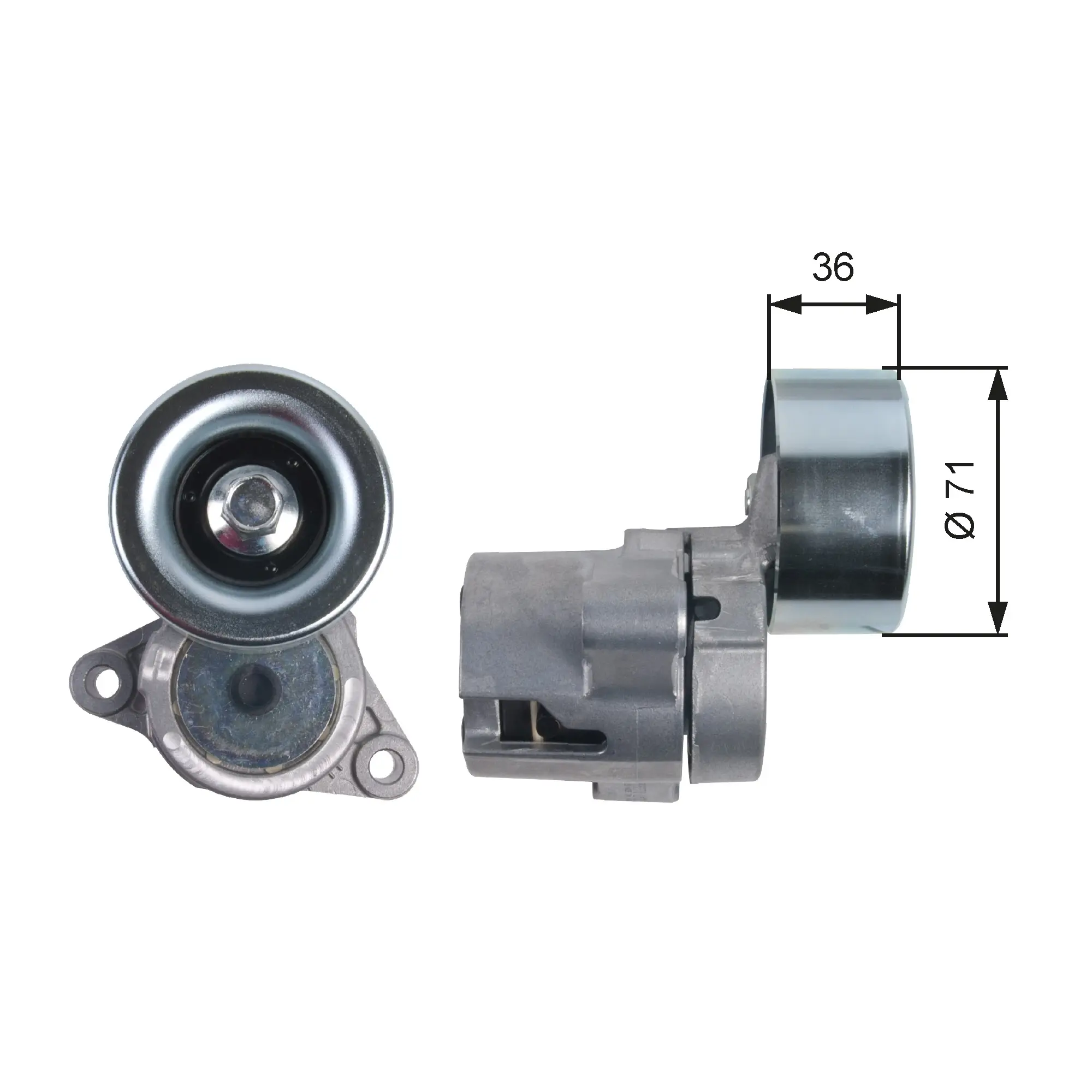 ремъчен обтегач, пистов ремък GATES               