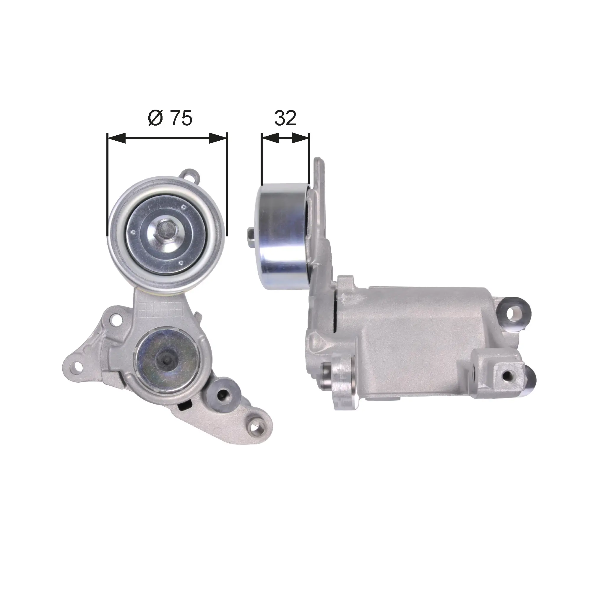 ремъчен обтегач, пистов ремък GATES               