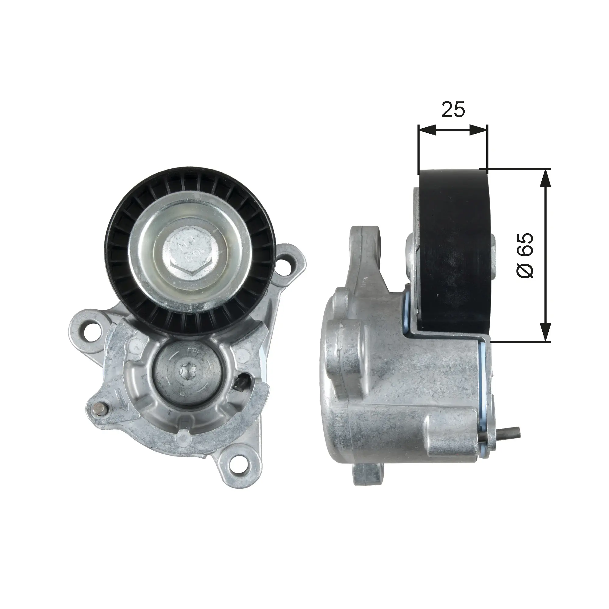 ремъчен обтегач, пистов ремък GATES               