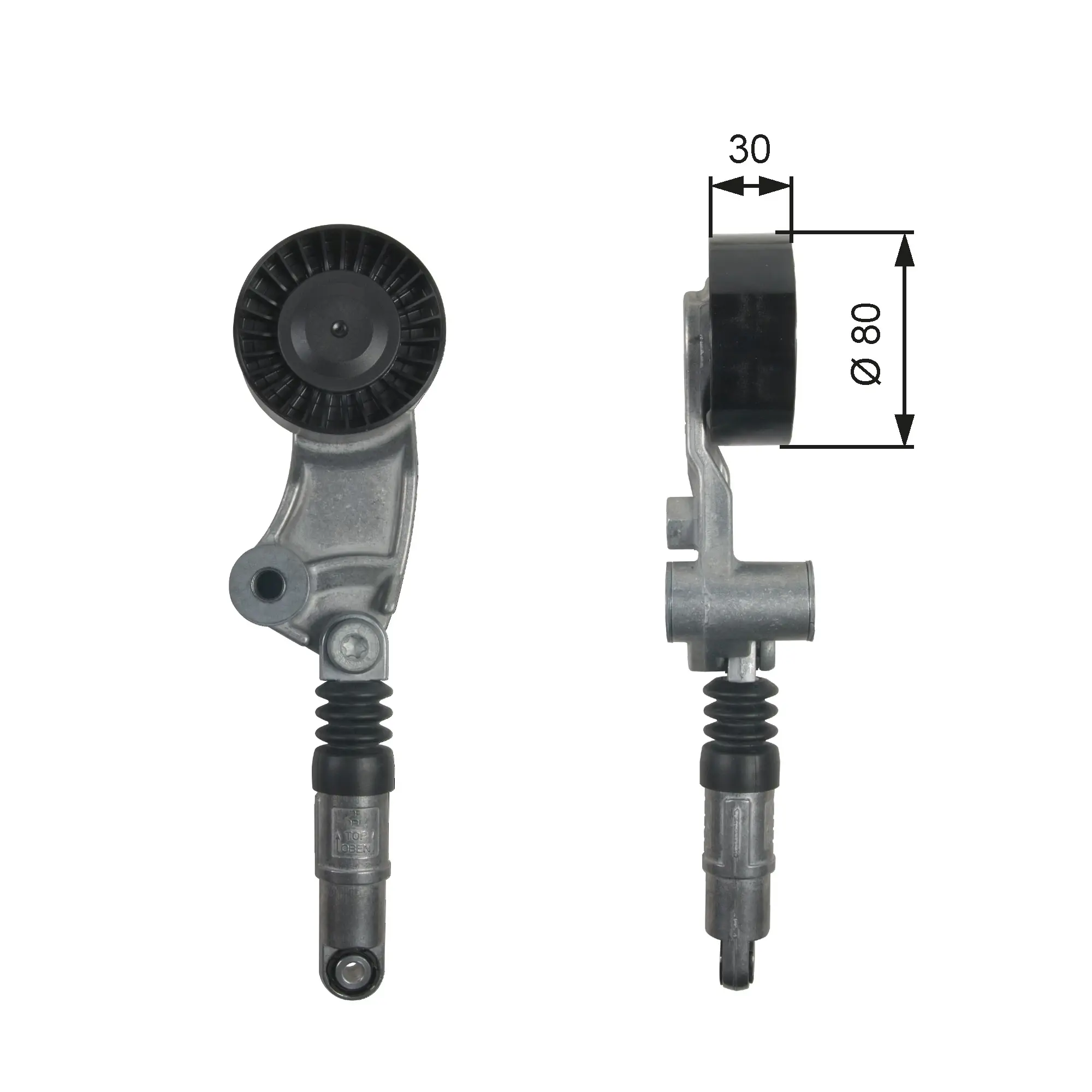 ремъчен обтегач, пистов ремък GATES               