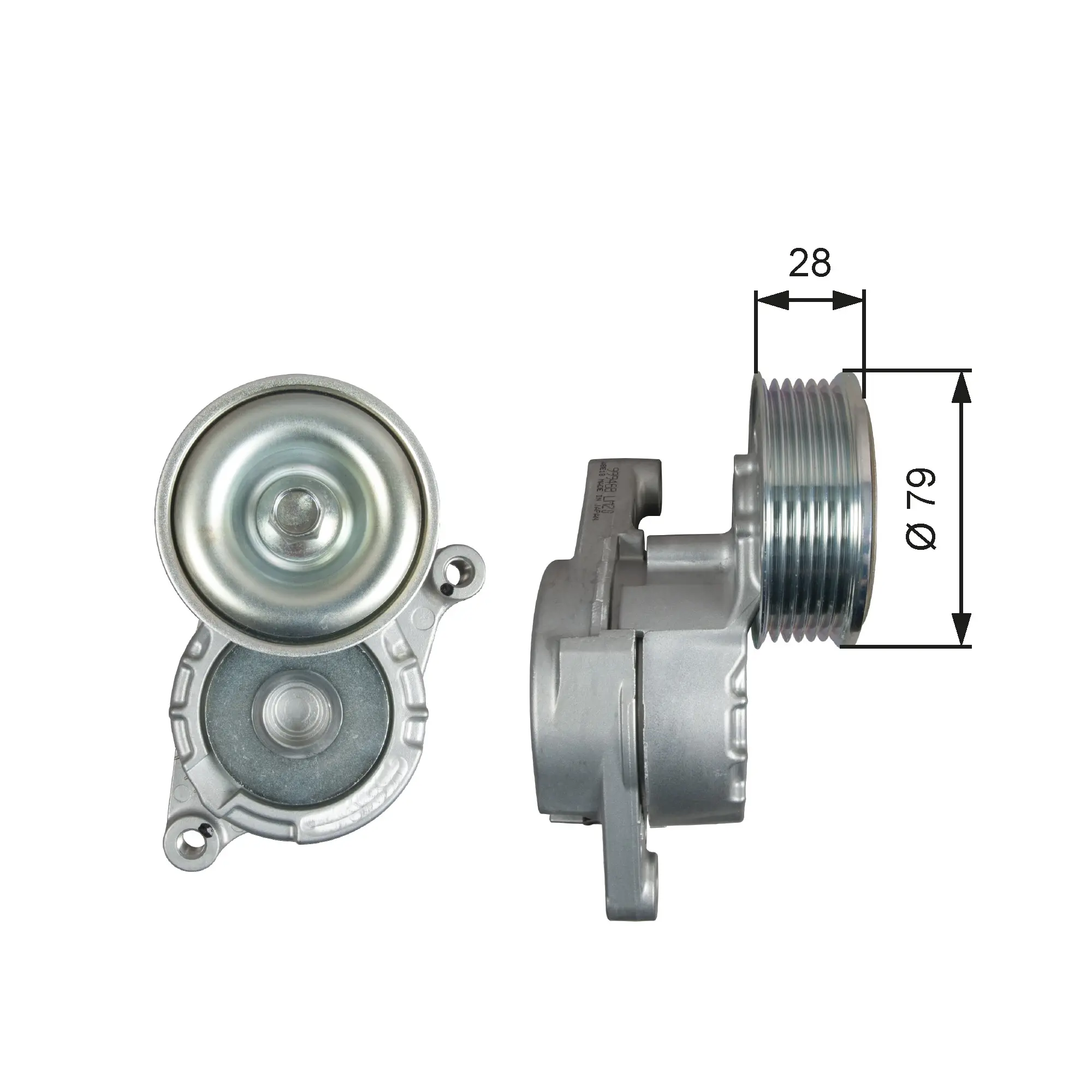 ремъчен обтегач, пистов ремък GATES               