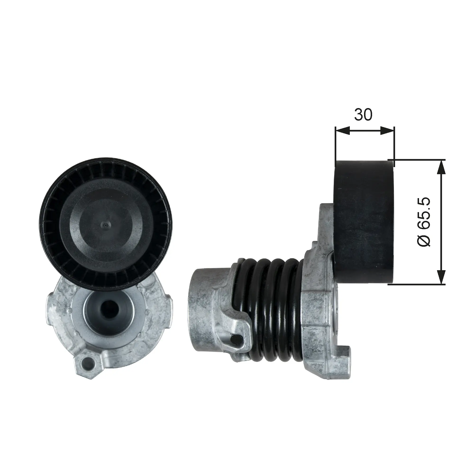 ремъчен обтегач, пистов ремък GATES               