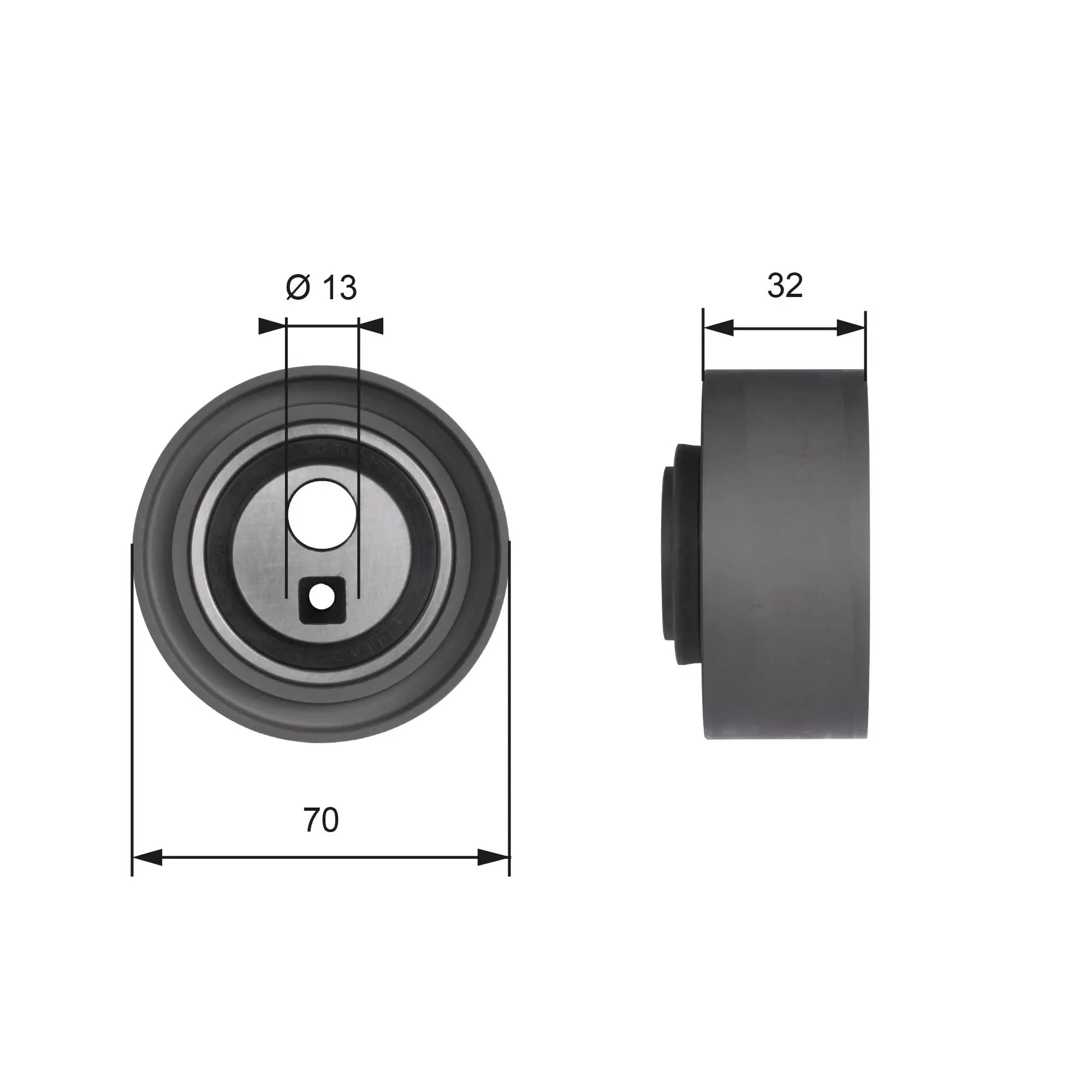 обтяжна ролка, ангренаж GATES               