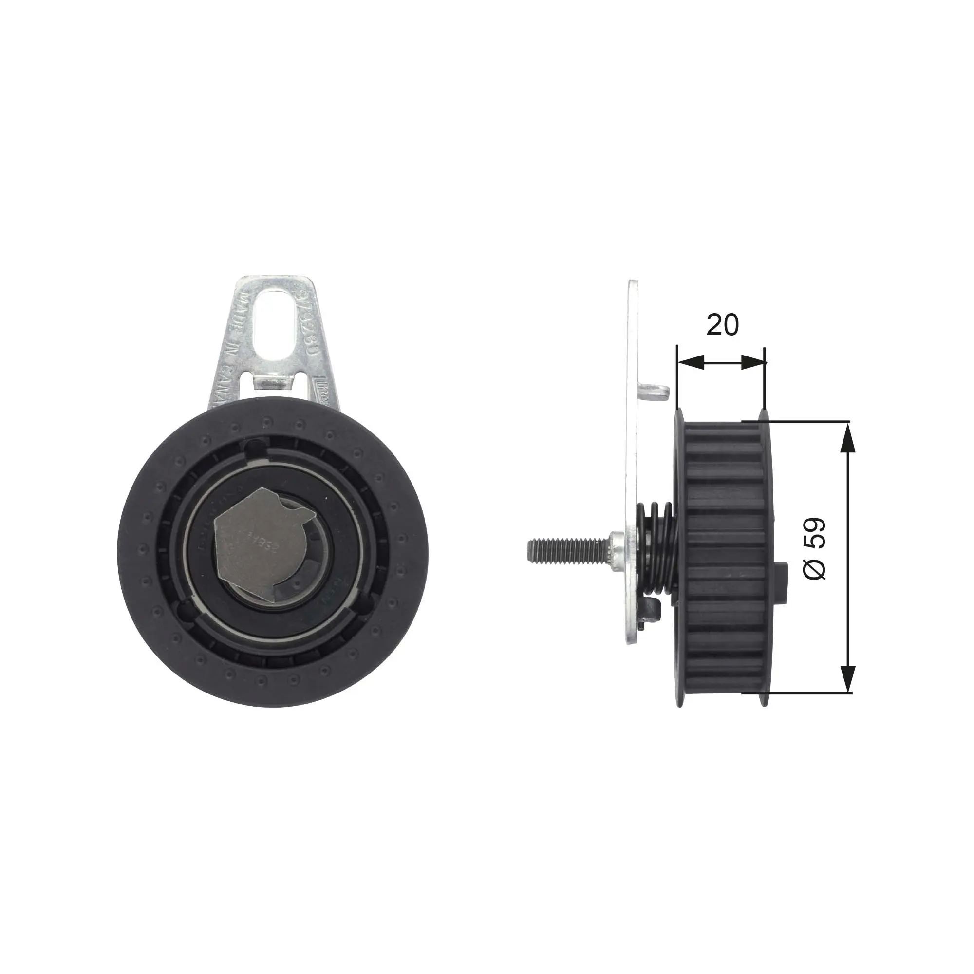 обтяжна ролка, ангренаж GATES               