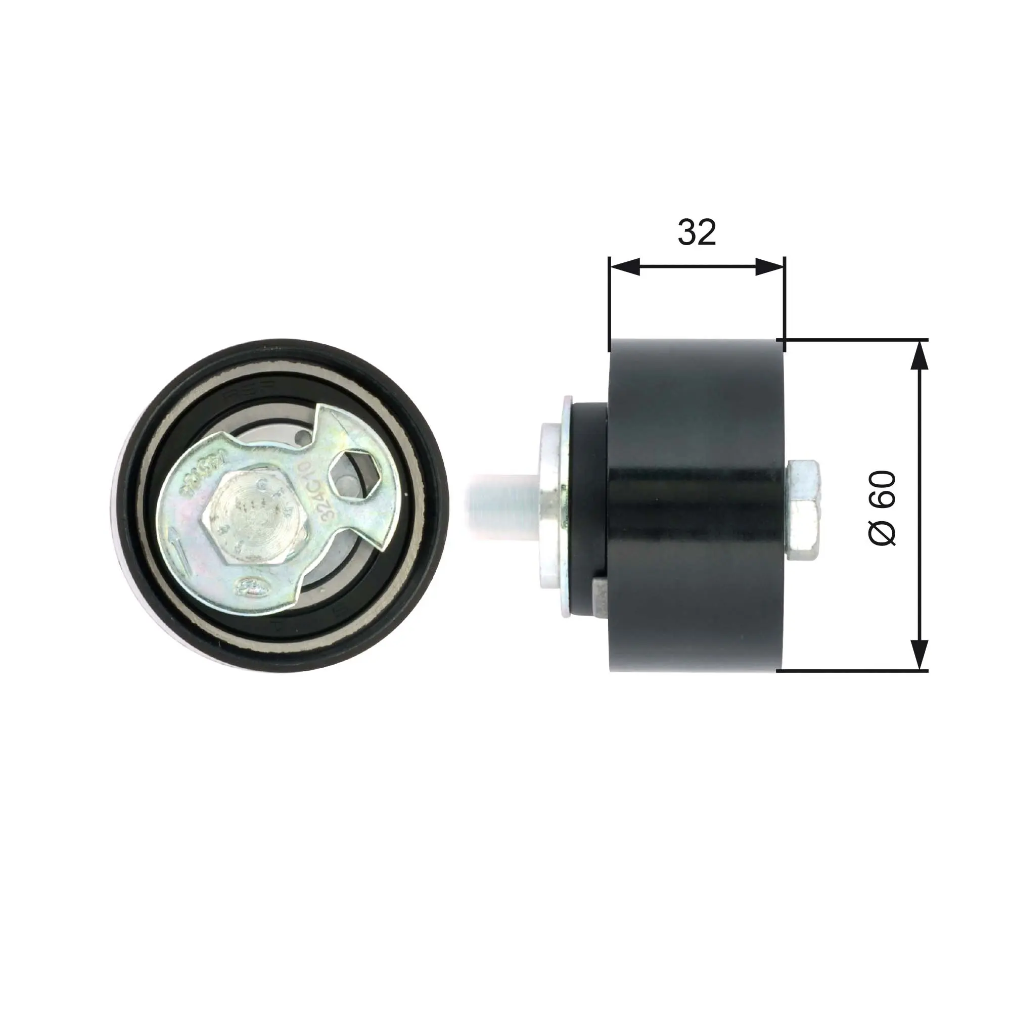 обтяжна ролка, ангренаж GATES               