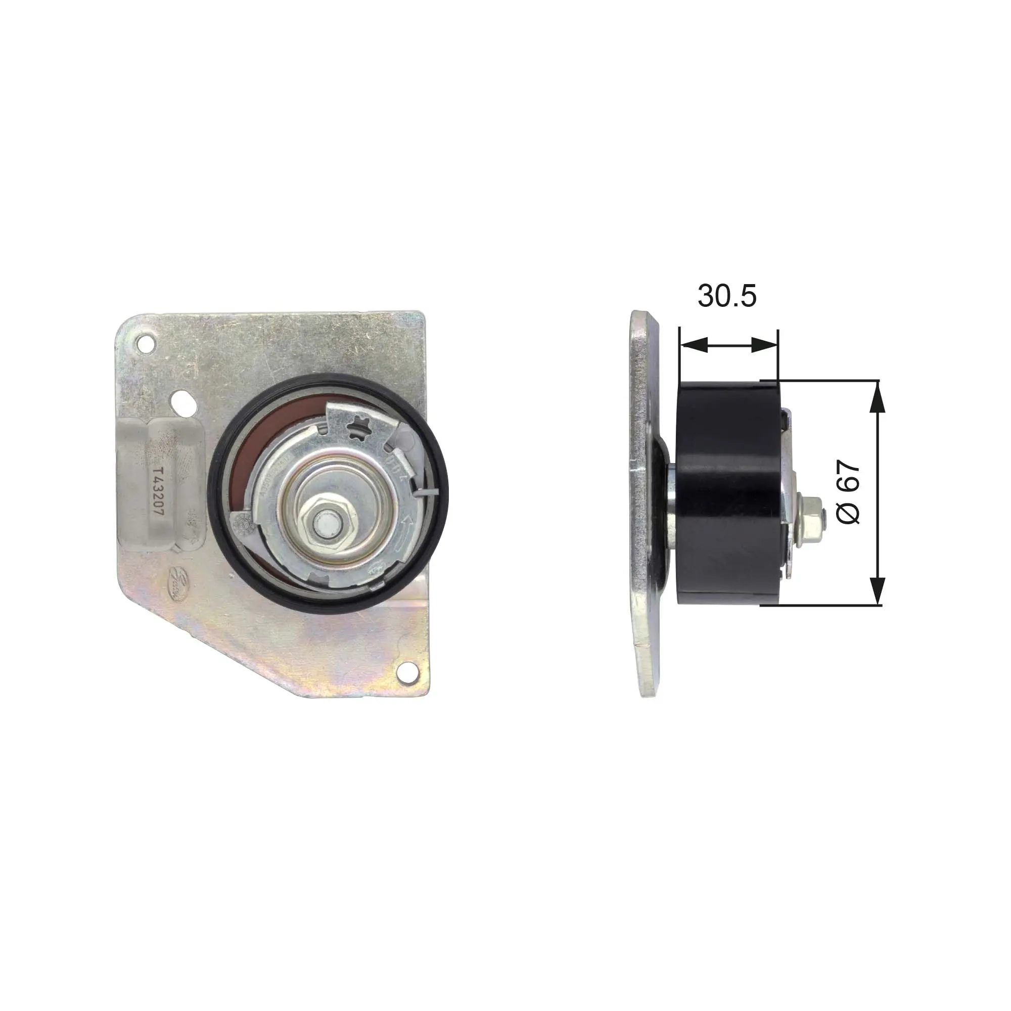 обтяжна ролка, ангренаж GATES               