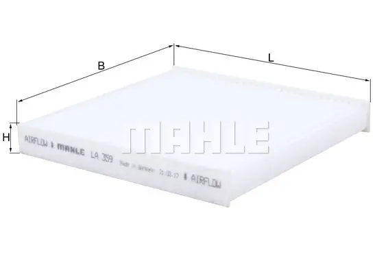 Филтър купе (поленов филтър) KNECHT              