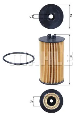 маслен филтър KNECHT              