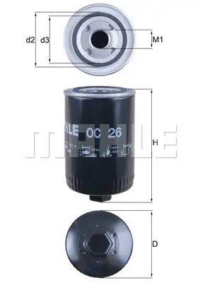 маслен филтър KNECHT              