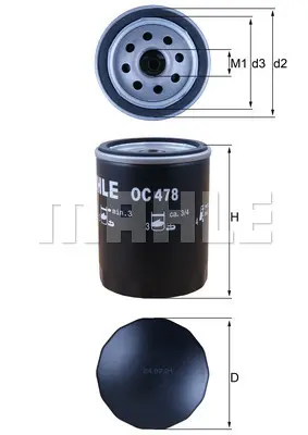 маслен филтър KNECHT              