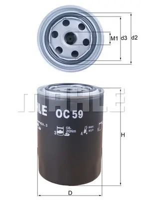 маслен филтър KNECHT              