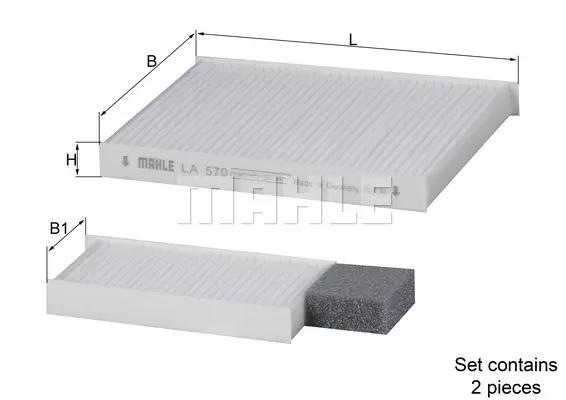 Филтър купе (поленов филтър) KNECHT              