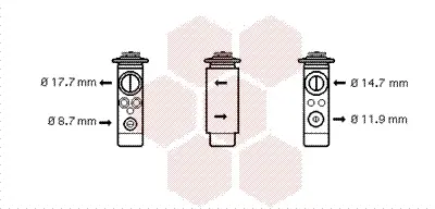 разширителен клапан, климатизация VAN WEZEL           