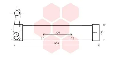 интеркулер (охладител за въздуха на турбината) VAN WEZEL           