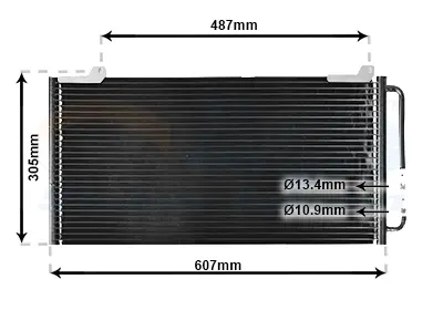 кондензатор, климатизация VAN WEZEL           
