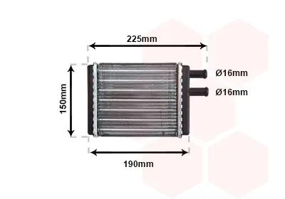 топлообменник, отопление на вътрешното пространство VAN WEZEL           