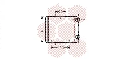 радиатор, охлаждане на двигателя VAN WEZEL           