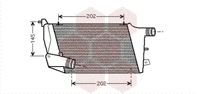 интеркулер (охладител за въздуха на турбината) VAN WEZEL           
