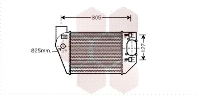 интеркулер (охладител за въздуха на турбината) VAN WEZEL           