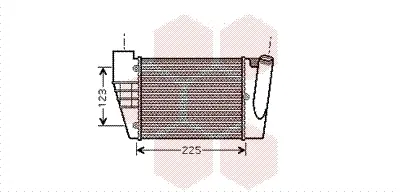 интеркулер (охладител за въздуха на турбината) VAN WEZEL           