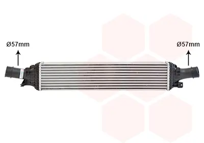 интеркулер (охладител за въздуха на турбината) VAN WEZEL           