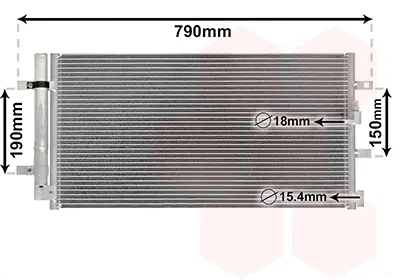 кондензатор, климатизация VAN WEZEL           
