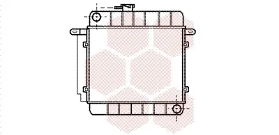 радиатор, охлаждане на двигателя VAN WEZEL           