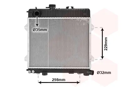 радиатор, охлаждане на двигателя VAN WEZEL           