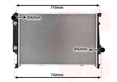 радиатор, охлаждане на двигателя VAN WEZEL           