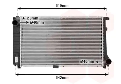 радиатор, охлаждане на двигателя VAN WEZEL           