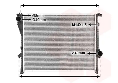радиатор, охлаждане на двигателя VAN WEZEL           