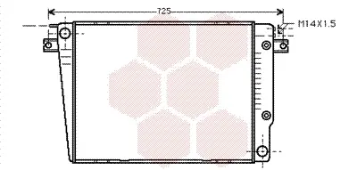 радиатор, охлаждане на двигателя VAN WEZEL           