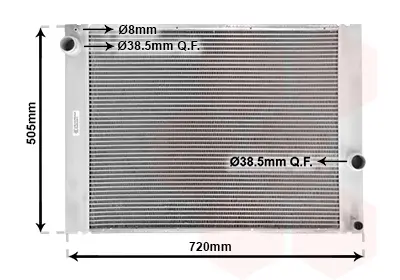 радиатор, охлаждане на двигателя VAN WEZEL           