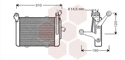 маслен радиатор, двигателно масло VAN WEZEL           