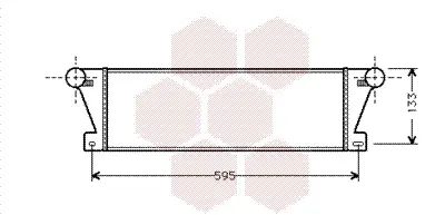 интеркулер (охладител за въздуха на турбината) VAN WEZEL           