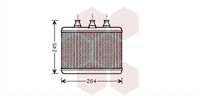 топлообменник, отопление на вътрешното пространство VAN WEZEL           