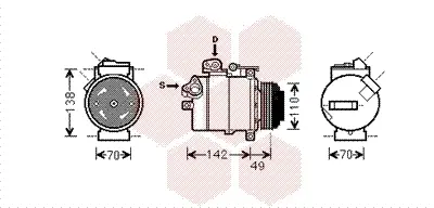 компресор, климатизация VAN WEZEL           