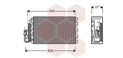 изпарител, климатична система VAN WEZEL           