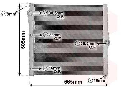 радиатор, охлаждане на двигателя VAN WEZEL           