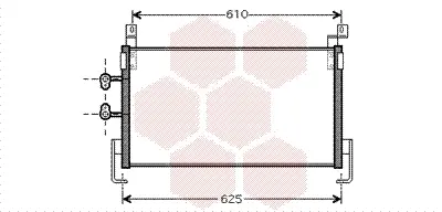 кондензатор, климатизация VAN WEZEL           