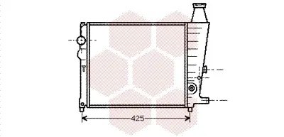 радиатор, охлаждане на двигателя VAN WEZEL           