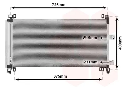 кондензатор, климатизация VAN WEZEL           