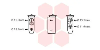 разширителен клапан, климатизация VAN WEZEL           